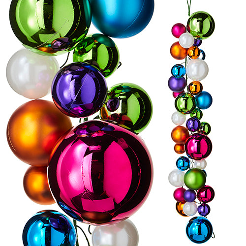 Multicolor Ball Garland - 4'