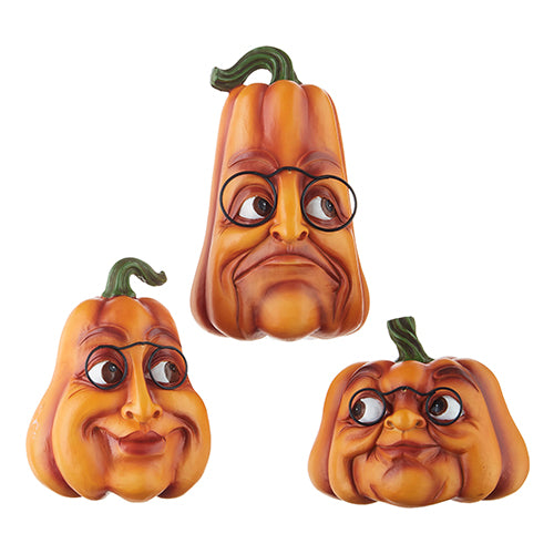 Pumpkin Faces - Set of 3 - 10