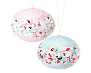 Ice Candy Ball Ornament - - 5"