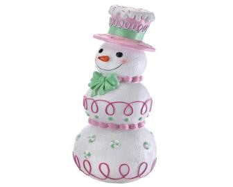Pastel Candy Snowman Indoor/Outdoor -36