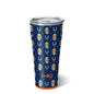 Swig Life Touchdown Navy and Orange Tumbler (32oz)