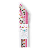 Swig Life Hey Boo and Pink Glitter Reusable Straws (6)
