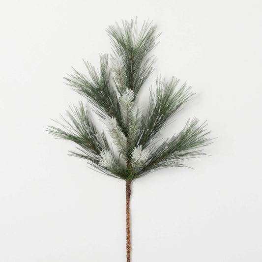 Flocked Pine Spray - 24”