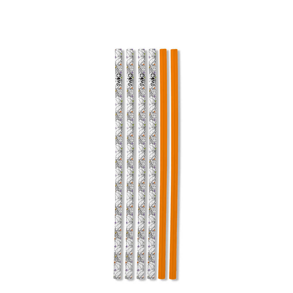 Swig Life Itsy Bitsy + Orange Reusable Straw Set