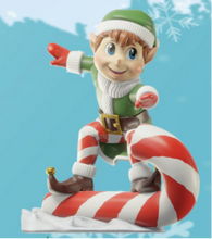 Load image into Gallery viewer, Elf Skiing on Candy Cane - 35&quot;