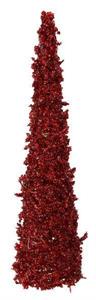 Glittered Cone Tree - Red - 18" H