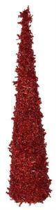 Glittered Cone Tree - Red - 30" H