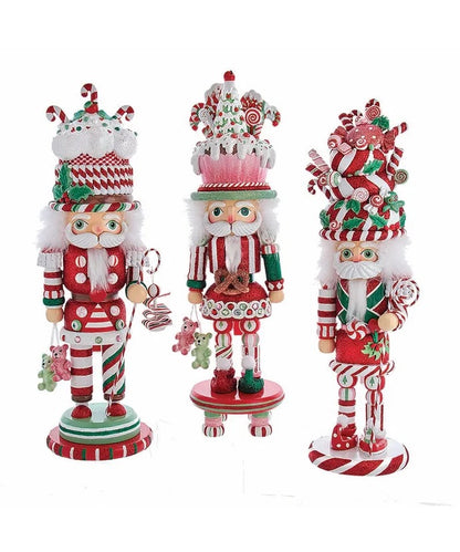 18" Hollywood™ Candy and Cake Hat Nutcrackers, 3 Varieties by Kurt Adler