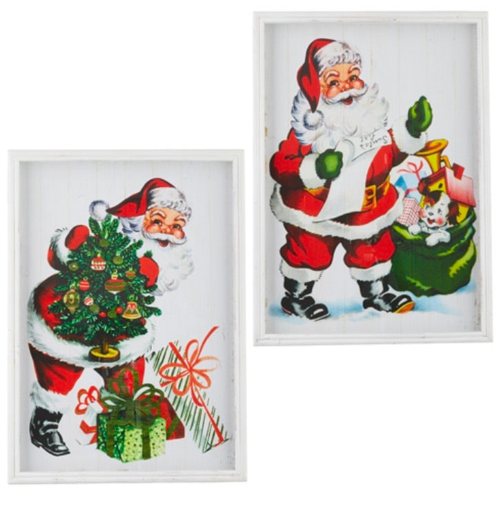 RAZ Santa Shadowbox Framed Print