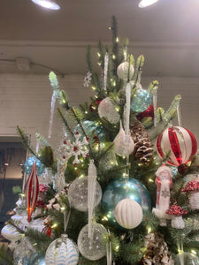 Blue Spruce Christmas Tree - 9' - Warm White LED Lights