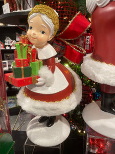 Mrs. Claus Serving Gifts - 13.25"