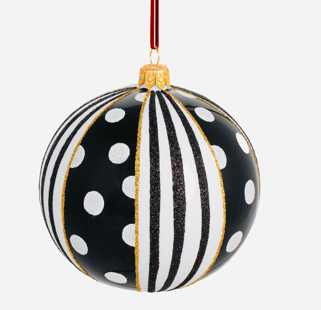 Black and White Delight Ball by Huras Family