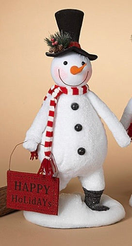 Holiday Snowman Figurine 24.4” H