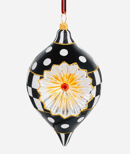 Black and White Delight Teardrop Reflector by Huras Family