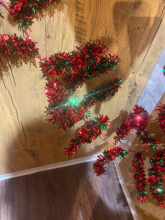 Metallic Jumbo Tussled Tinsel Garland - 60"