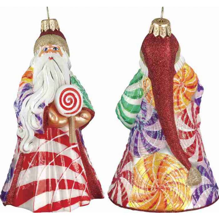 Glitterazzi Lollypop Santa by Joy to the World Collectibles