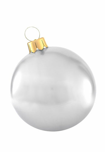 Holiball® Inflatable Ornament - Silver - Two sizes 18